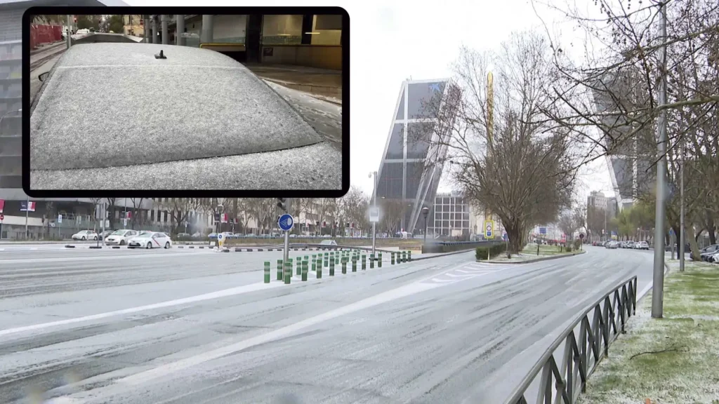 Condiciones Meteorológicas Extremas en Madrid: Viento y Nieve Afectan la Capital